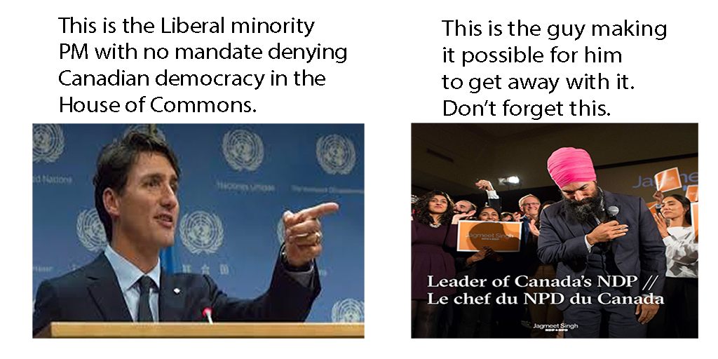 Trudeau Liberals and Singh NDP Vote Against  Democratic Parliament Resumption. Very Bad Sign for a Democratic Canada