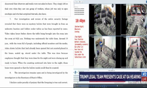 The Georgia Election Investigator’s Ballot Counting Time Stamps Don’t Add Up Fueling More Questions